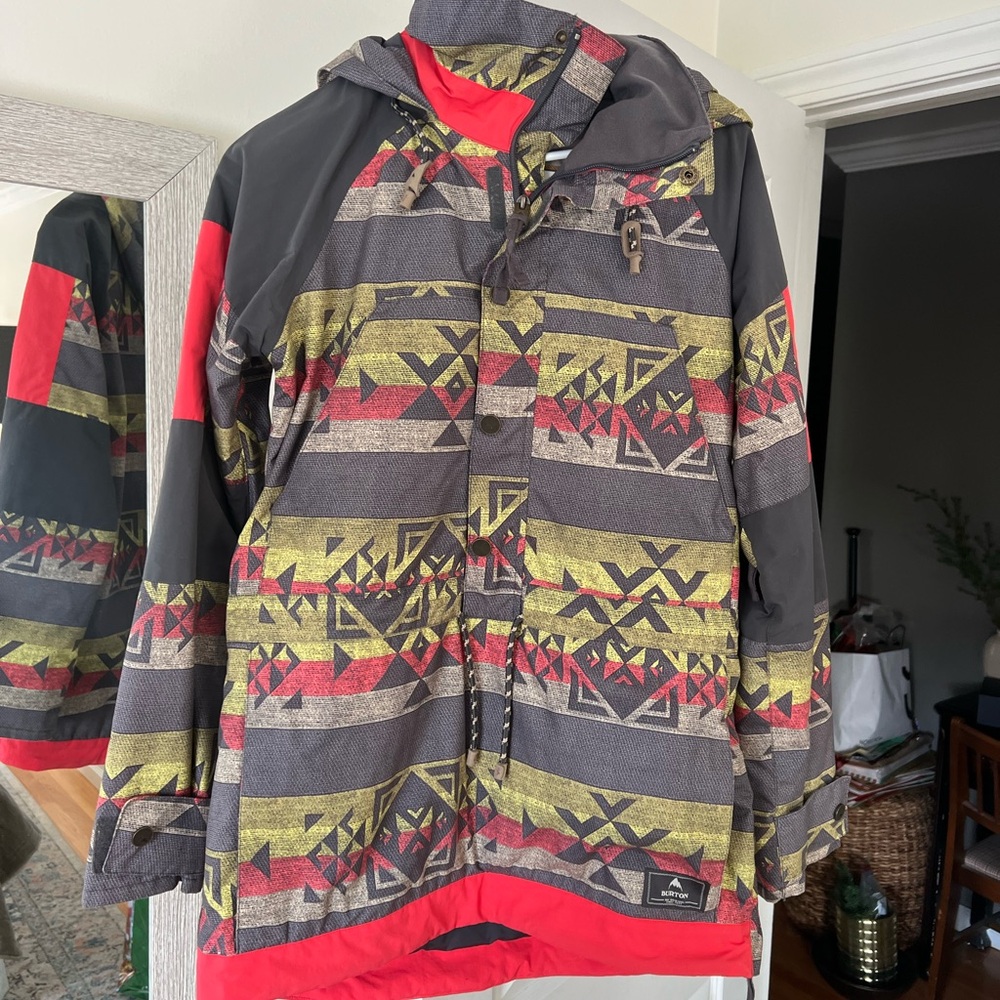 Aztec Pattern Hooded Jacket
